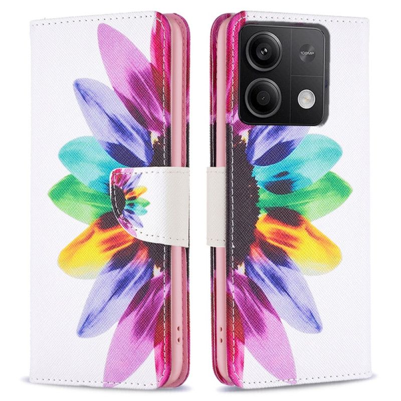 Housse Xiaomi Redmi Note 13 5G Fleur Aquarelle