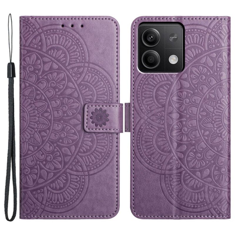 Housse Xiaomi Redmi Note 13 5G Impression Mandala avec Lanière