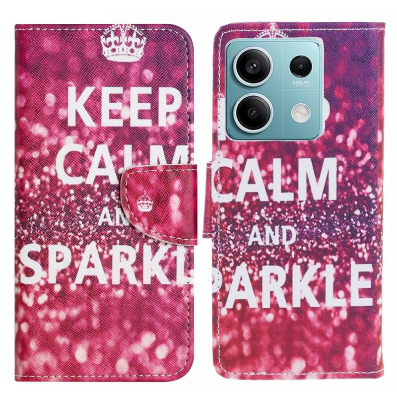 Housse Xiaomi Redmi Note 13 5G Keep Calm and Sparkle