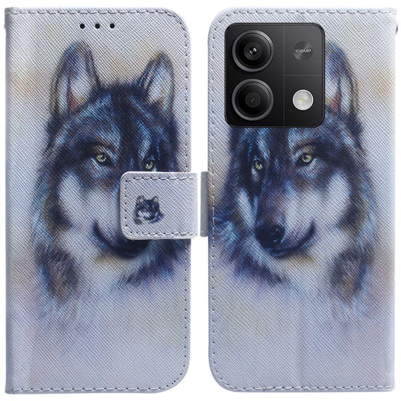 Housse Xiaomi Redmi Note 13 5G Loup Aquarelle