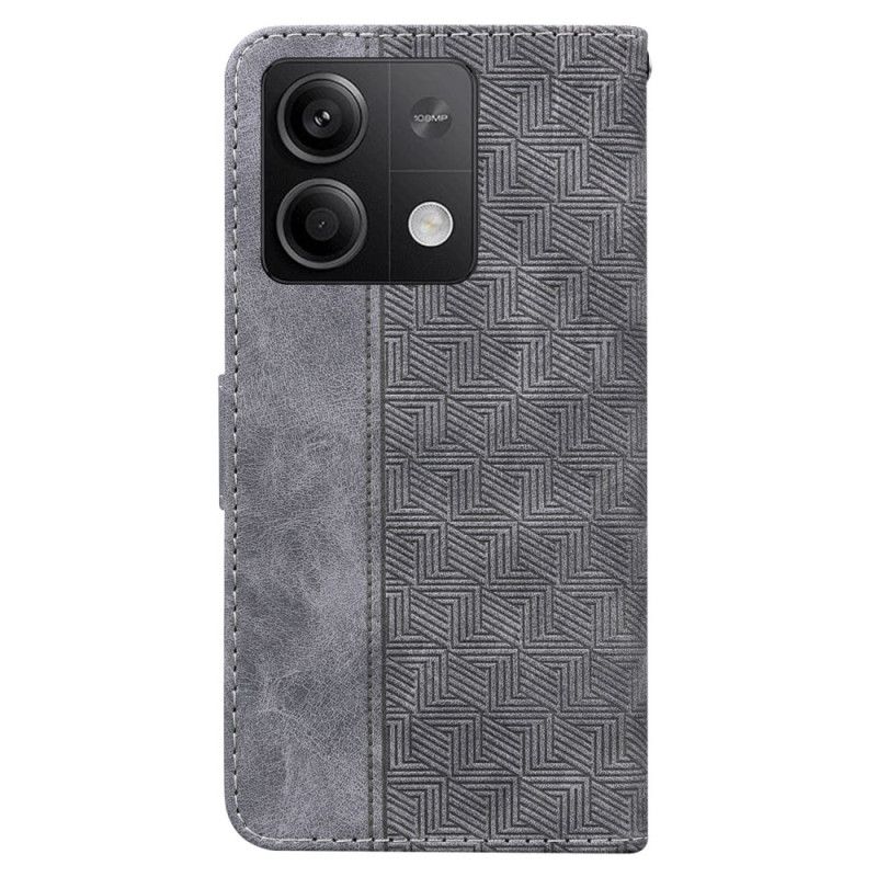 Housse Xiaomi Redmi Note 13 5G Motif Tissé à Lanière