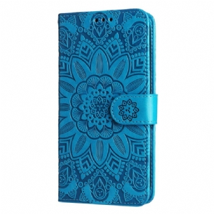 Housse Xiaomi Redmi Note 13 5G Motif de Tournesol à Lanière