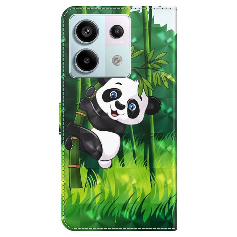 Housse Xiaomi Redmi Note 13 5G Panda Bambou à Lanière