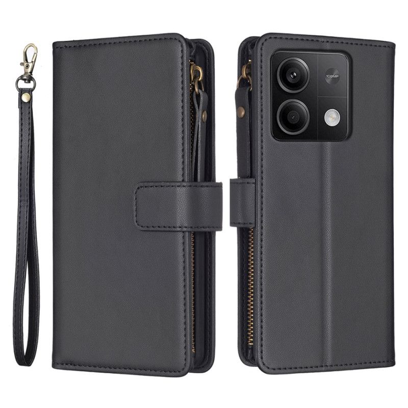 Housse Xiaomi Redmi Note 13 5G Simili Cuir Porte-Monnaie à Lanière