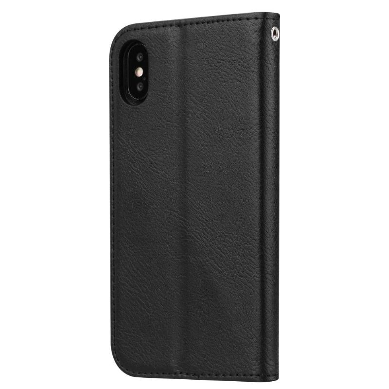 Housse iPhone XS Max Stand Case effet cuir