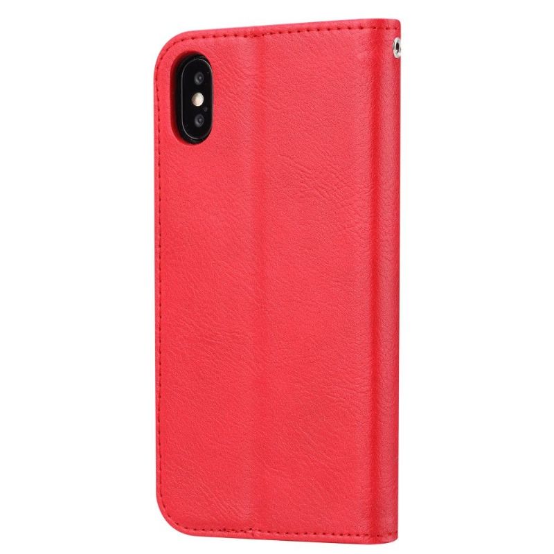 Housse iPhone XS Max Stand Case effet cuir