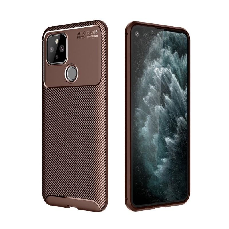 Coque effet fibre de carbone pour Google Pixel 5