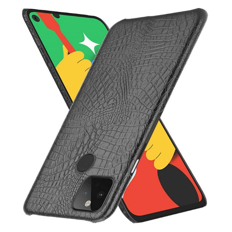 Coque Google Pixel 5 effet peau de croco