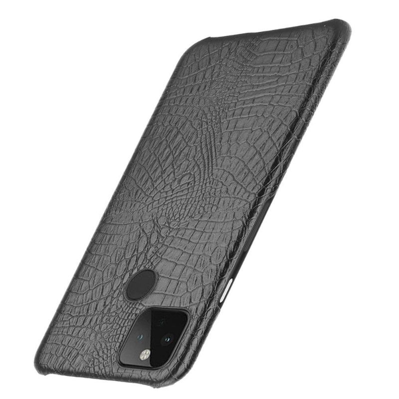 Coque Google Pixel 5 effet peau de croco