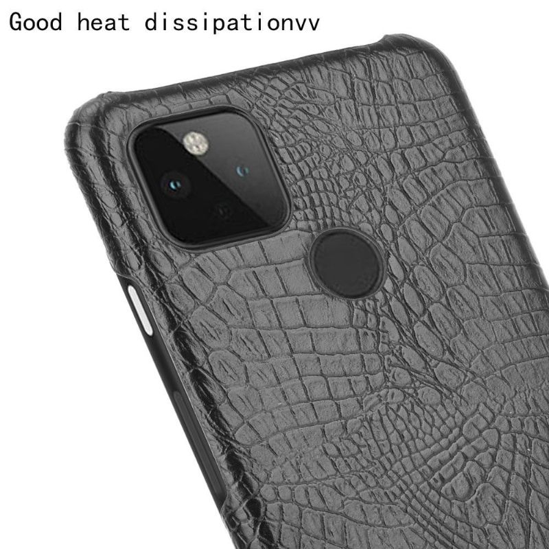 Coque Google Pixel 5 effet peau de croco