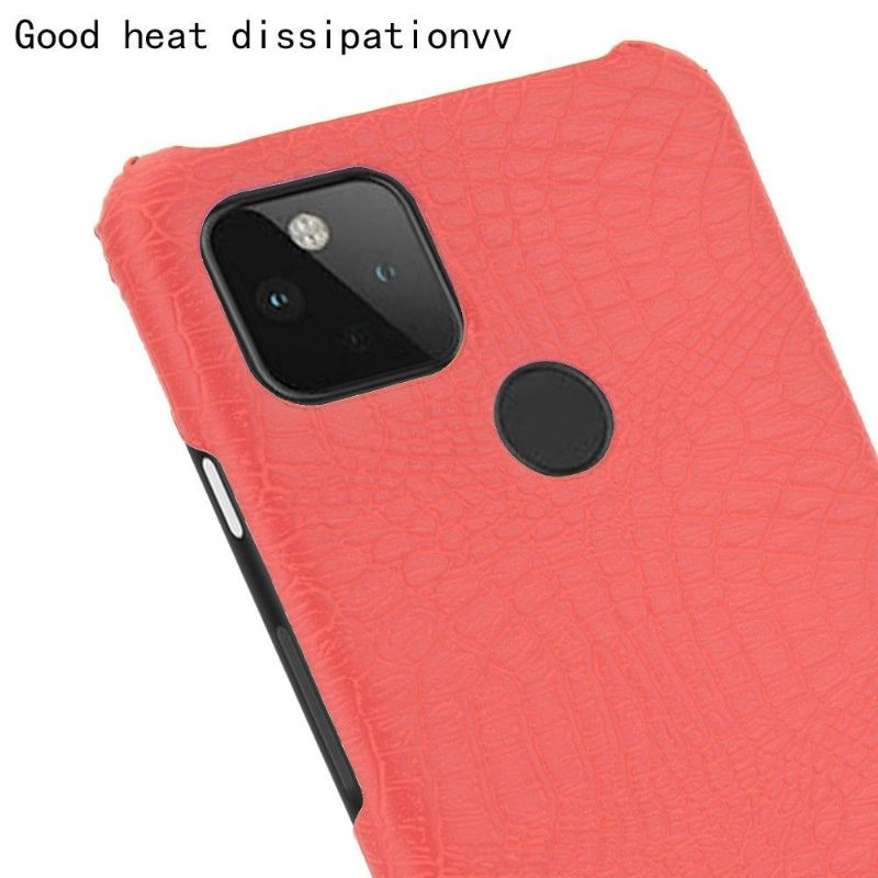 Coque Google Pixel 5 effet peau de croco