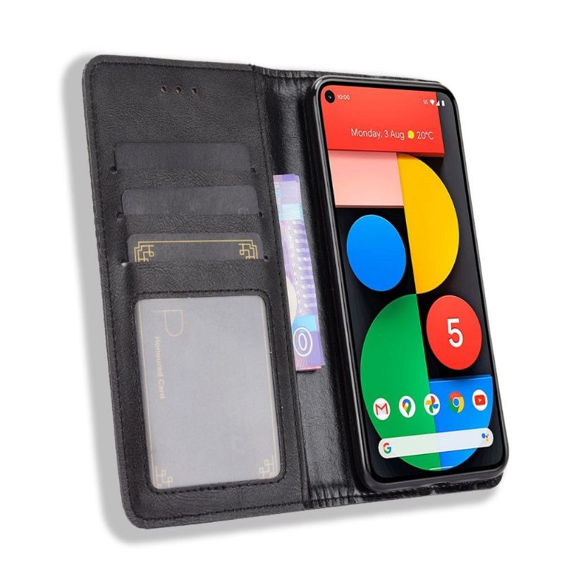 Housse Google Pixel 5 Le Cirénius style cuir