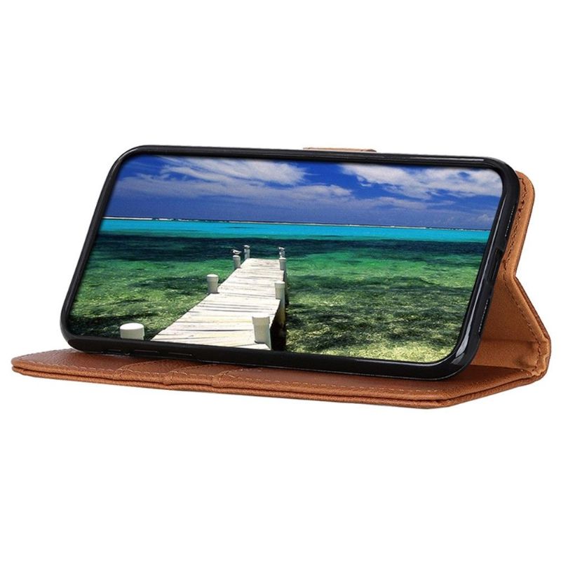 Housse Motorola Moto G200 5G KHAZNEH Effet Cuir Porte-Cartes