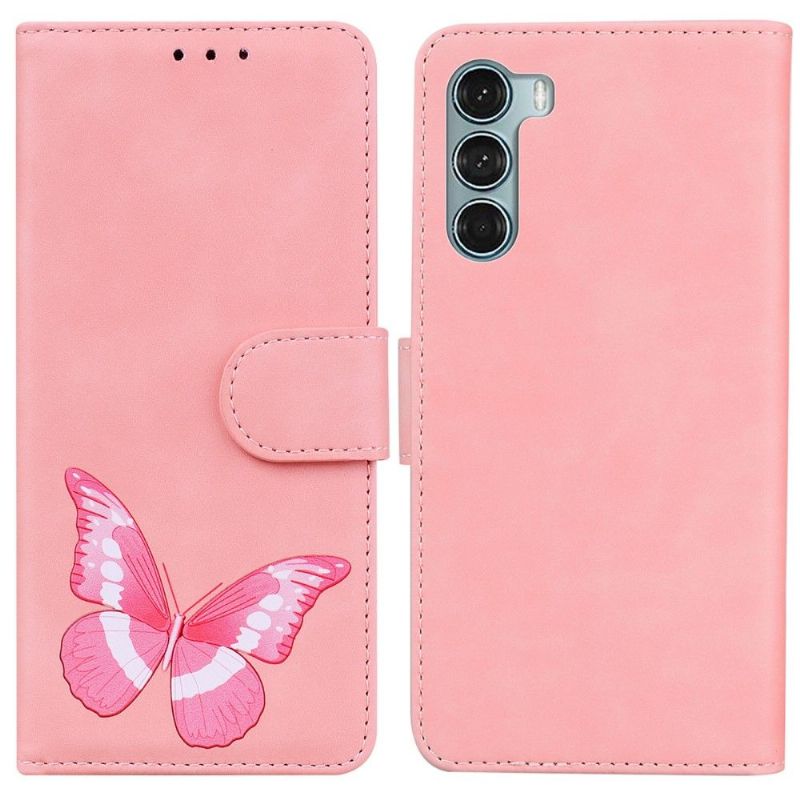 Housse Motorola Moto G200 5G Protection papillon coloré