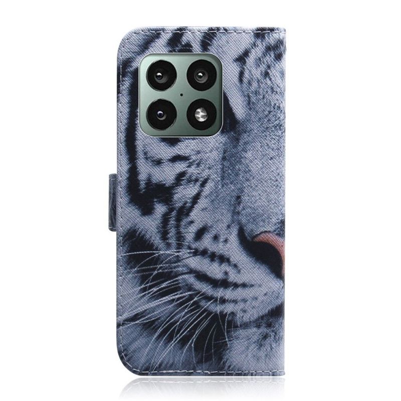 Étui OnePlus 10 Pro 5G fonction support motif tigre