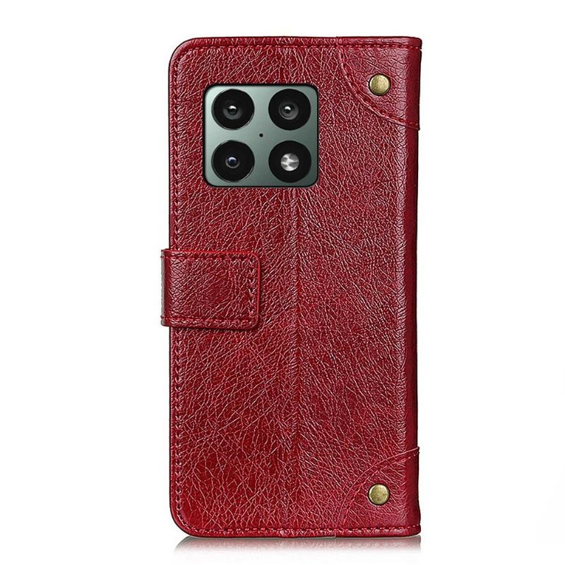 Housse OnePlus 10 Pro 5G Emma simili cuir vintage