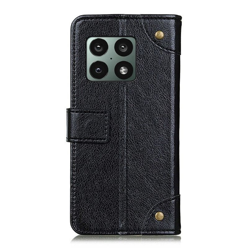 Housse OnePlus 10 Pro 5G Emma simili cuir vintage