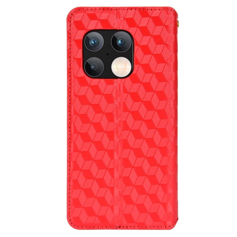 Housse OnePlus 10 Pro 5G flip cover design géométrie