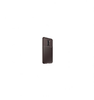 Coque Xiaomi Pocophone F1 effet fibre de carbone - Marron