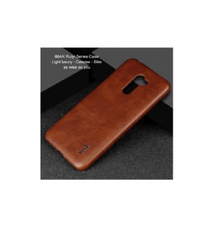 Coque Xiaomi Pocophone F1 imak imitation cuir - Marron