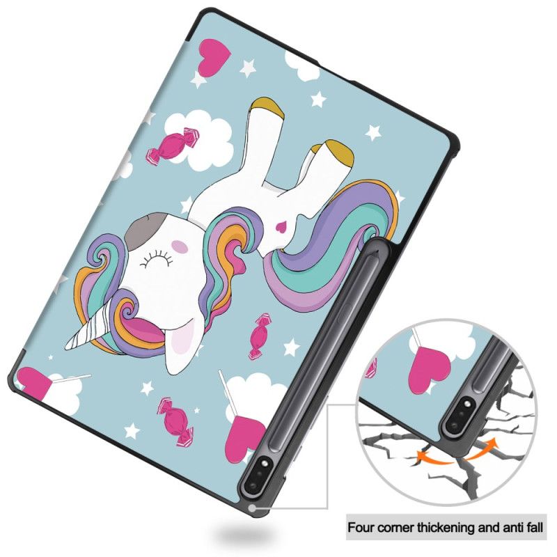 Smart Case Samsung Galaxy Tab S9 Plus Licorne