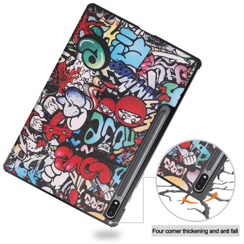 Smart Case Samsung Galaxy Tab S9 Plus Motif Graffiti