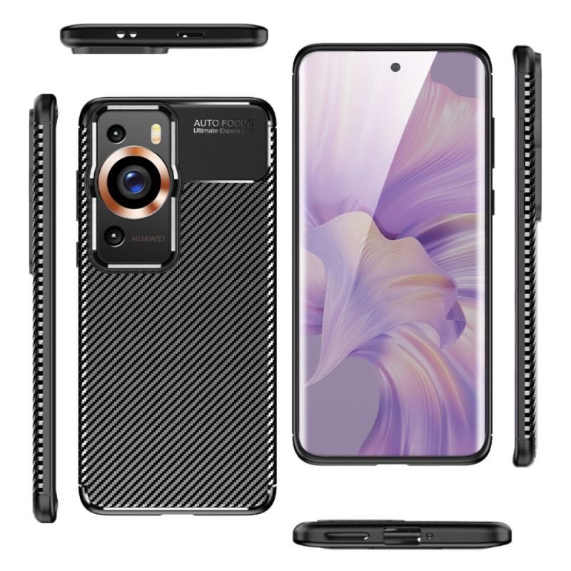 Coque Huawei P60 Pro Fibre Carbone Flexible