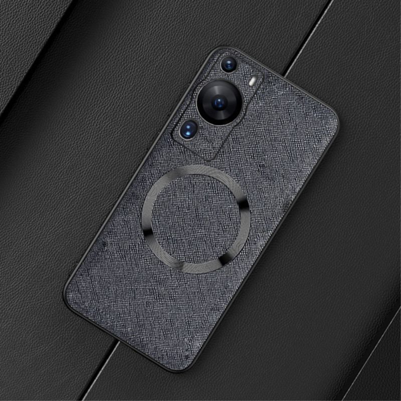 Coque Huawei P60 Pro Simili Cuir Compatible Magsafe