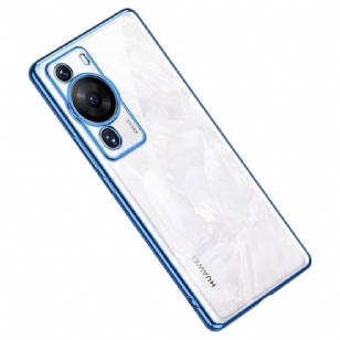 Coque Huawei P60 Pro Transparente Rebords Style Métal SULADA