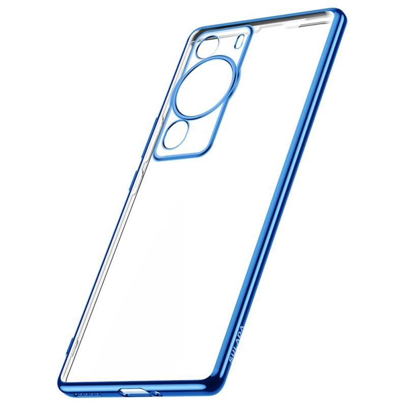 Coque Huawei P60 Pro Transparente Rebords Style Métal SULADA