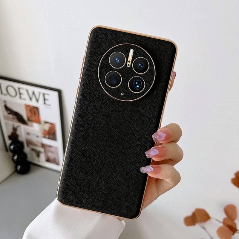 Coque Huawei Mate 50 Pro Véritable Cuir Élégance