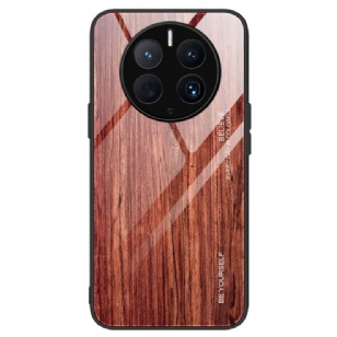 Coque Huawei Mate 50 Pro Verre Trempé Design Bois