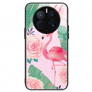 Coque Huawei Mate 50 Pro Verre Trempé Flamant Rose