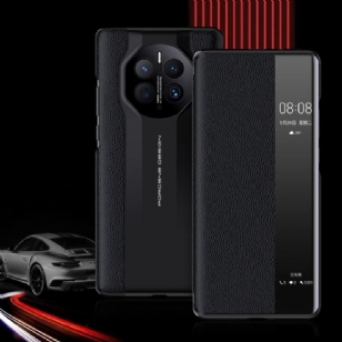 View Cover Huawei Mate 50 Pro Simili Cuir Litchi