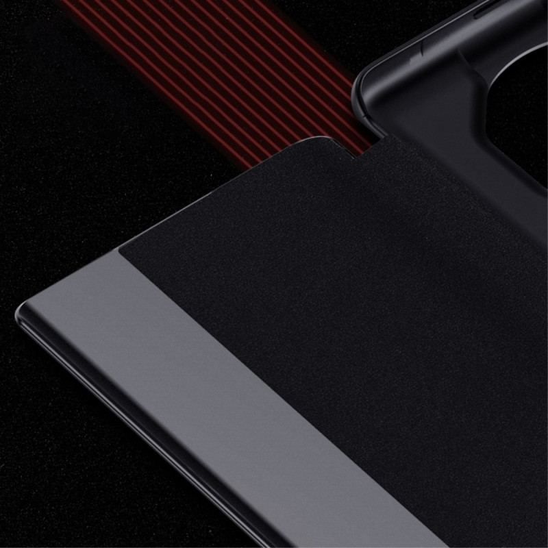 View Cover Huawei Mate 50 Pro Simili Cuir Litchi