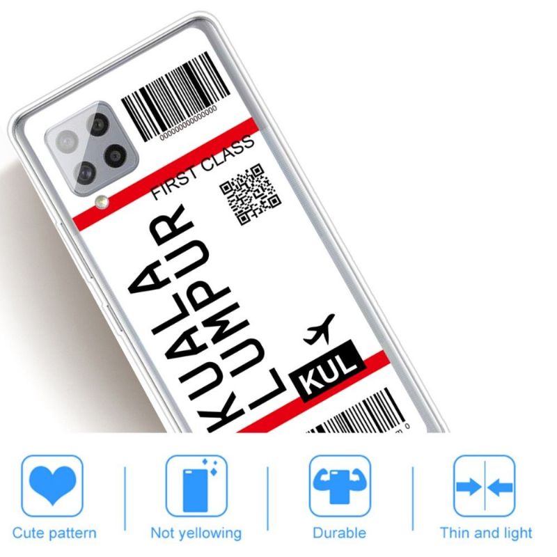 Coque Samsung Galaxy A42 5G Boarding Pass 06 KUALA LUMPUR