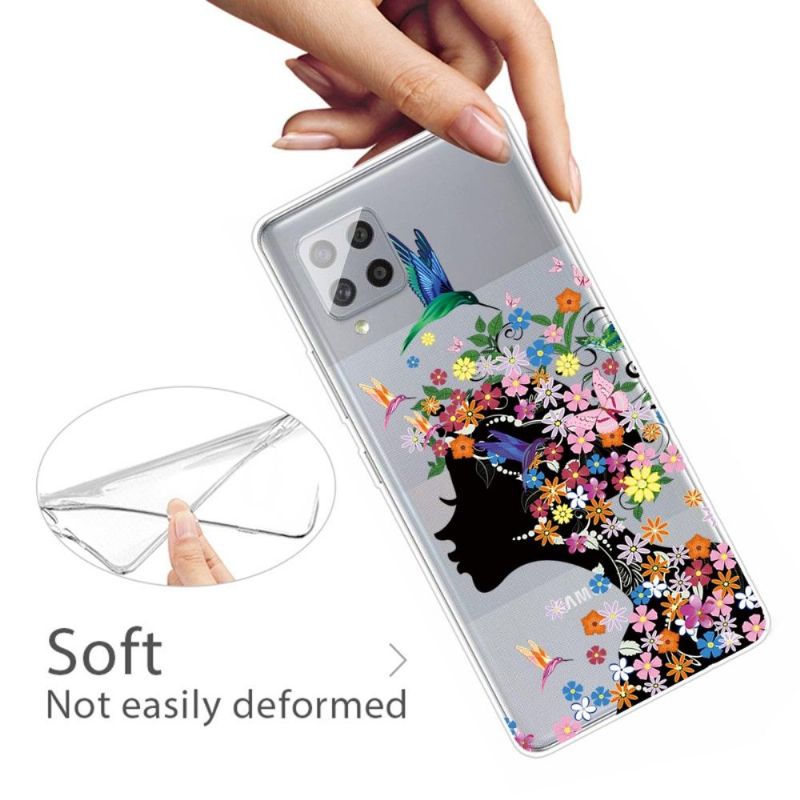 Coque Samsung Galaxy A42 5G Colibri Fleurs