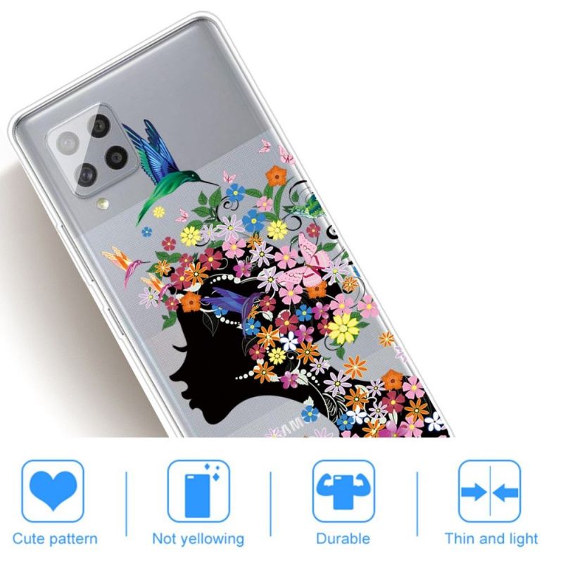 Coque Samsung Galaxy A42 5G Colibri Fleurs