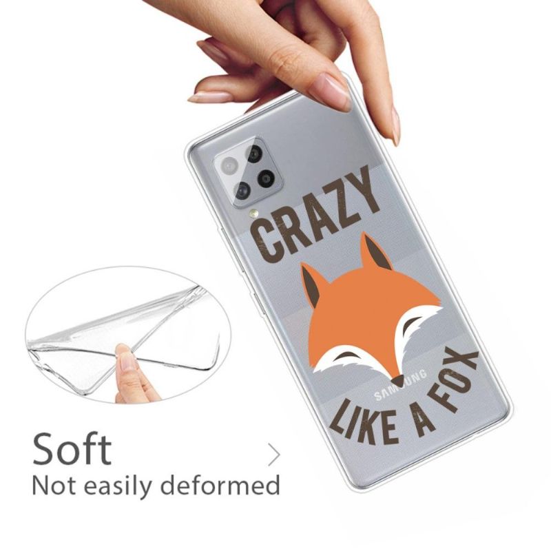 Coque Samsung Galaxy A42 5G Fou comme un RENARD