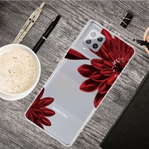 Coque Samsung Galaxy A42 5G Red Flower