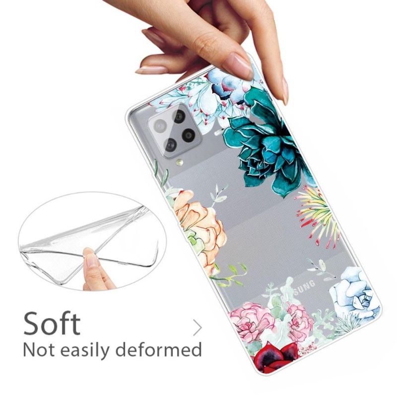 Coque Samsung Galaxy A42 5G variété de fleurs