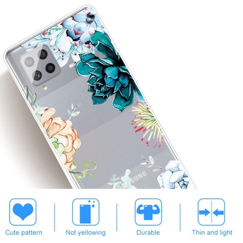 Coque Samsung Galaxy A42 5G variété de fleurs