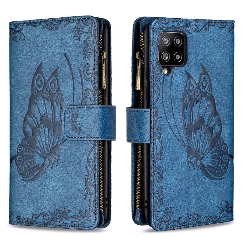 Housse portefeuille Samsung Galaxy A42 5G papillons volants