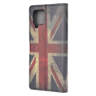 Housse Samsung Galaxy A42 5G drapeau anglais vintage