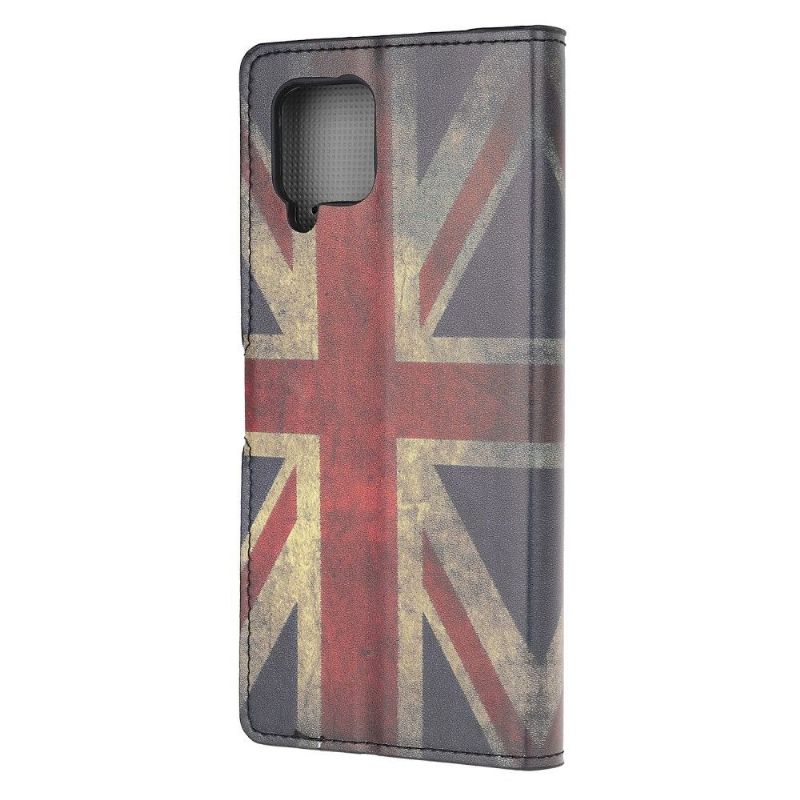 Housse Samsung Galaxy A42 5G drapeau anglais vintage