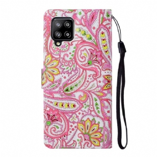 Housse Samsung Galaxy A42 5G paisley fleur