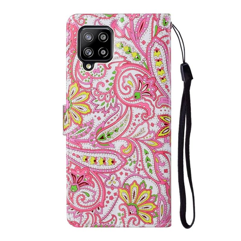 Housse Samsung Galaxy A42 5G paisley fleur