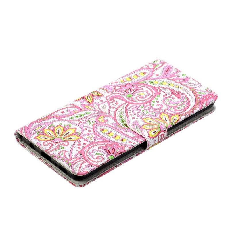 Housse Samsung Galaxy A42 5G paisley fleur