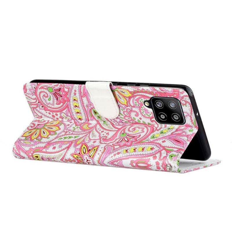 Housse Samsung Galaxy A42 5G paisley fleur