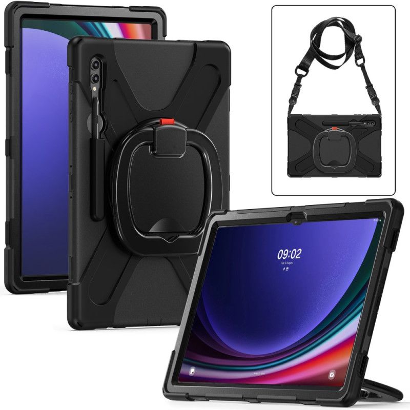 Coque Samsung Galaxy Tab S9 / S8 Ultra Support Rotatif et Bandoulière